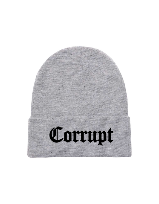 Grey Corrupt LA Beanie